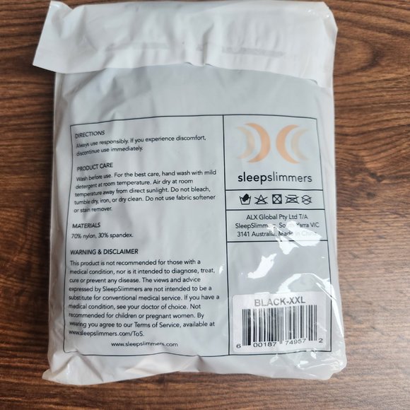 Sleep Slimmers Soothing Sleep Leg Slimmers Black Size XXL - Picture 2 of 6